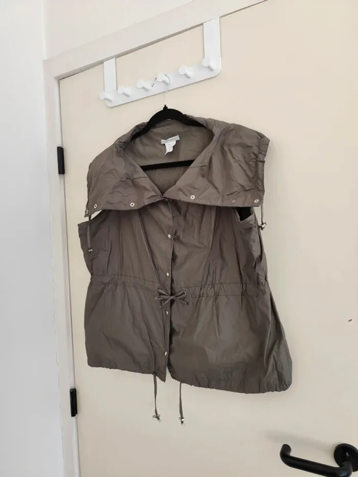 Veste coupe vent sans manches Sarah Pacini marron taille unique - photo numéro 7