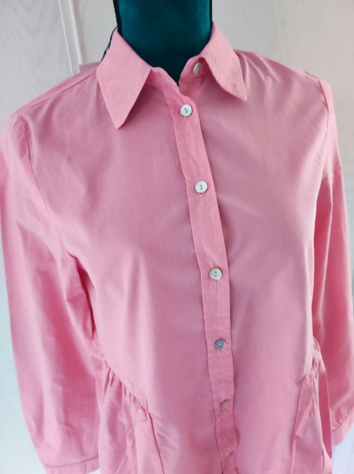 Chemise rose en coton - photo numéro 2