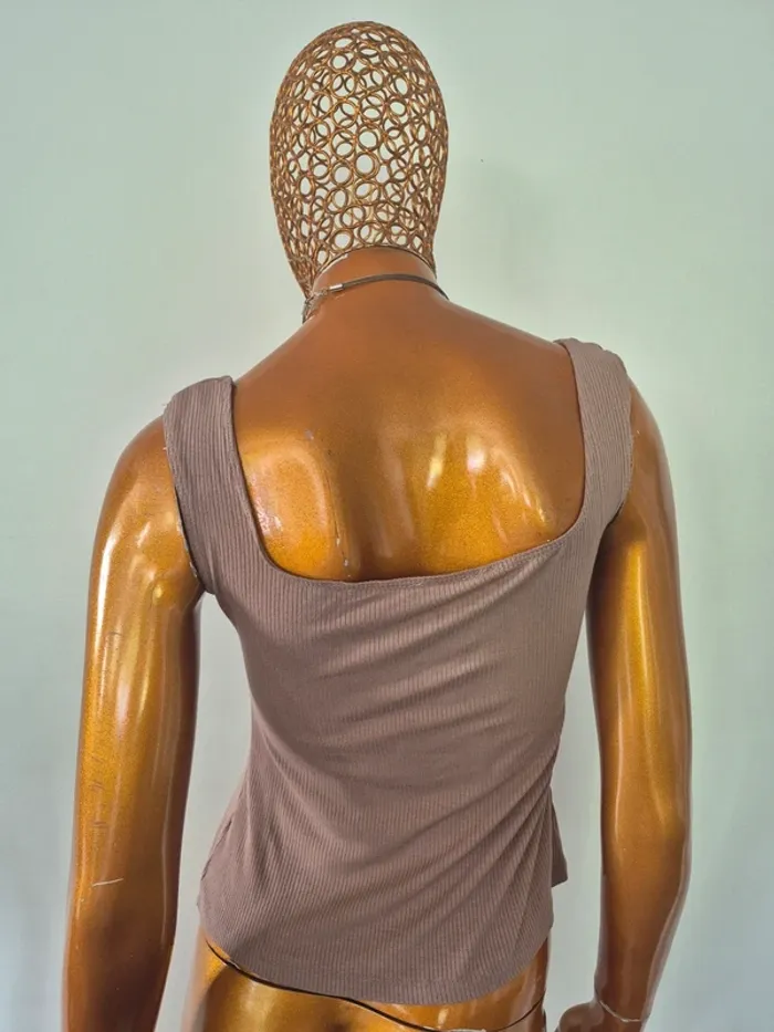 Débardeur Taupe Femme Taille S/36 - photo numéro 2