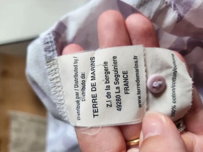 Joli chemisier manches courtes Terre de marins taille 38 - photo numéro 6