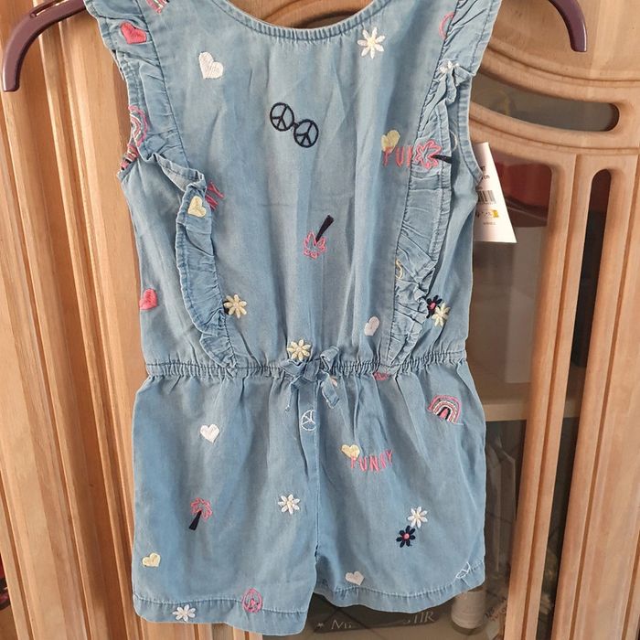 Combi short brodée taille 6 ans Lili Marelle - photo numéro 3
