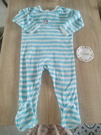 Pyjama bébé en coton 24mois petit bateau