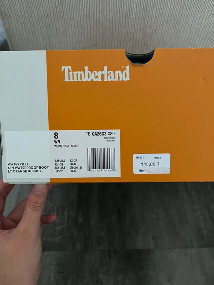 Paire de Timberland rose femme pointure 39 - photo numéro 6