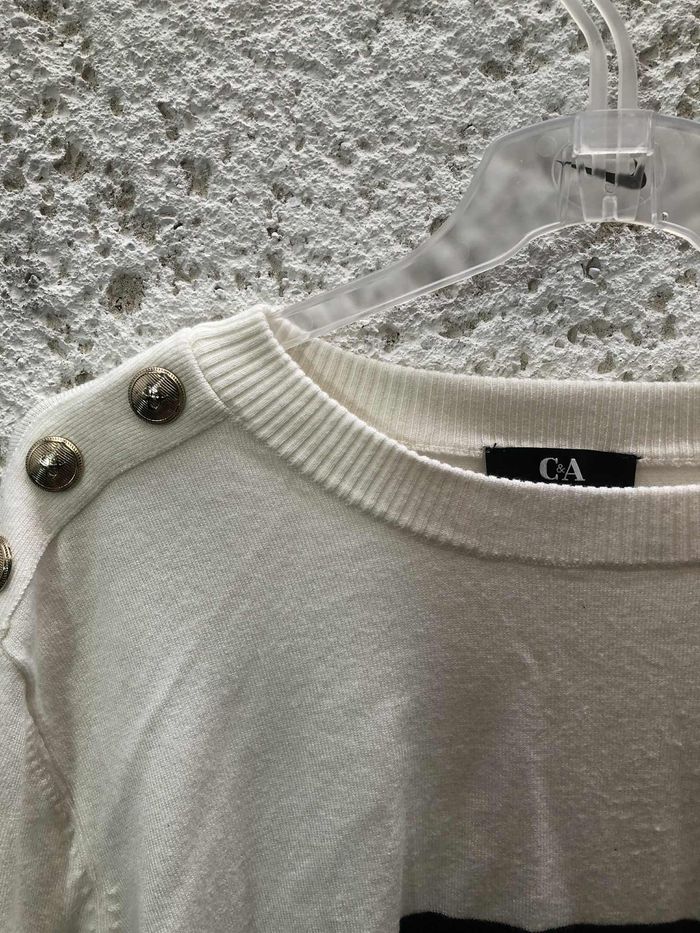 Pull blanc C&A XL - photo numéro 4