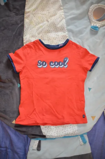 T-shirt rouge Okaïdi 3 ans