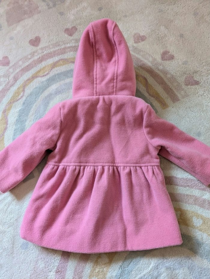 Joli Manteau Hiver Fille Rose Fuschia - Capuche & Boutons - TEX Baby - 9 Mois - photo numéro 2