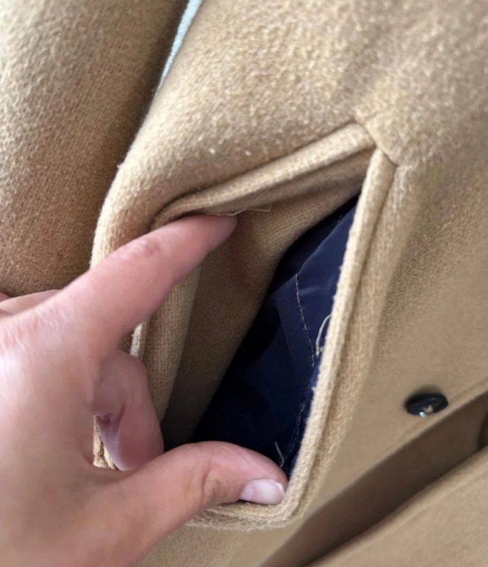 🧥Manteau long class Sisley homme camel - taille 42 - bon état - photo numéro 7
