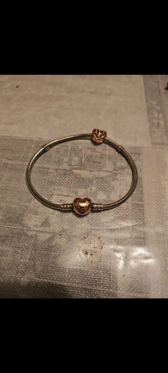 Bracelet pandora taille 21 avec un charm