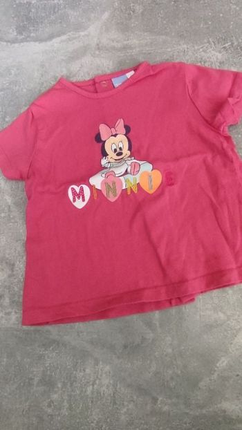Tee-shirt manches courtes bébé fille 18 mois Minnie