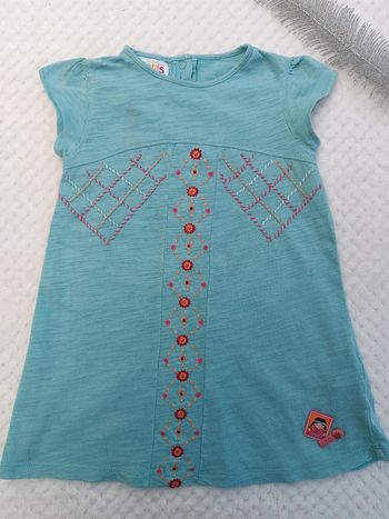🔸Robe Bleu Turquoise Compagnie des Petits 24 Mois🔸
