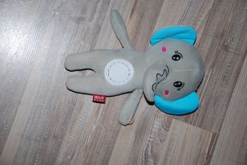 doudou éléphant gris et bleu kâng lé wu chinois