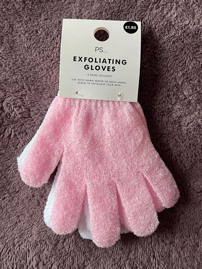 Lot gants exfoliants