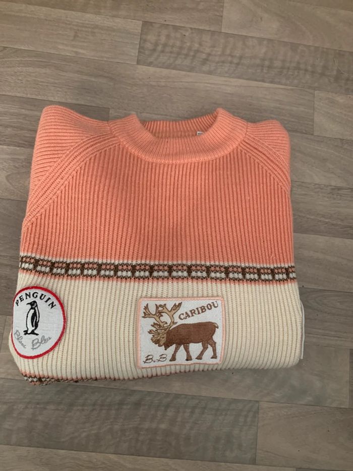 Pull Blanc Bleu vintage - photo numéro 6