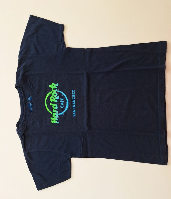 T Shirt Hard Rock Café San Francisco Taille enfant large bleu marine