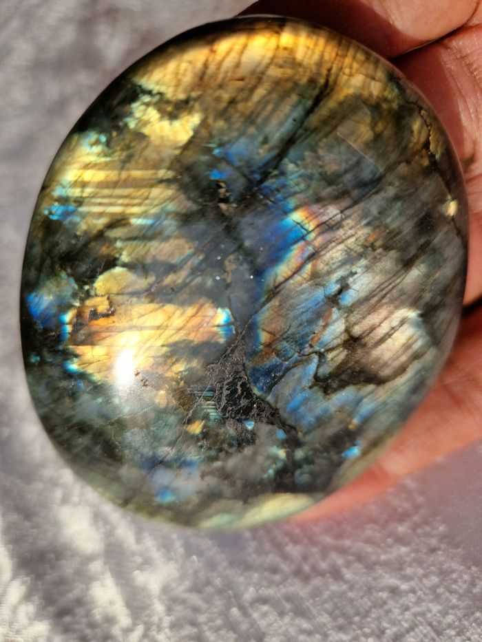 Labradorite galet de Madagascar 159g neuve - photo numéro 4