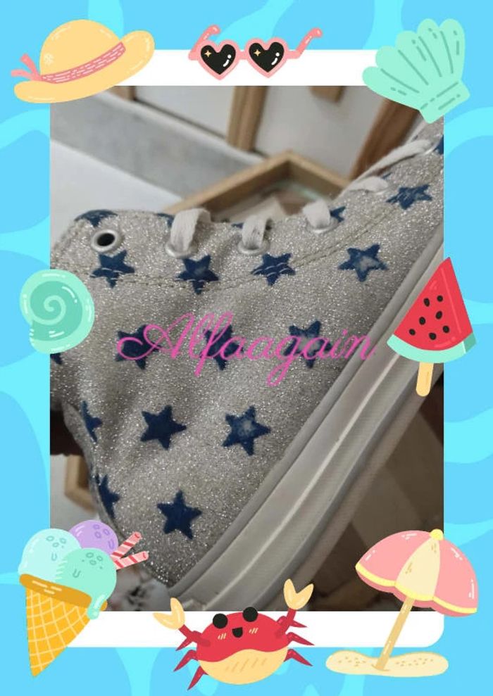 Baskets converse all star argentées 31 - photo numéro 8