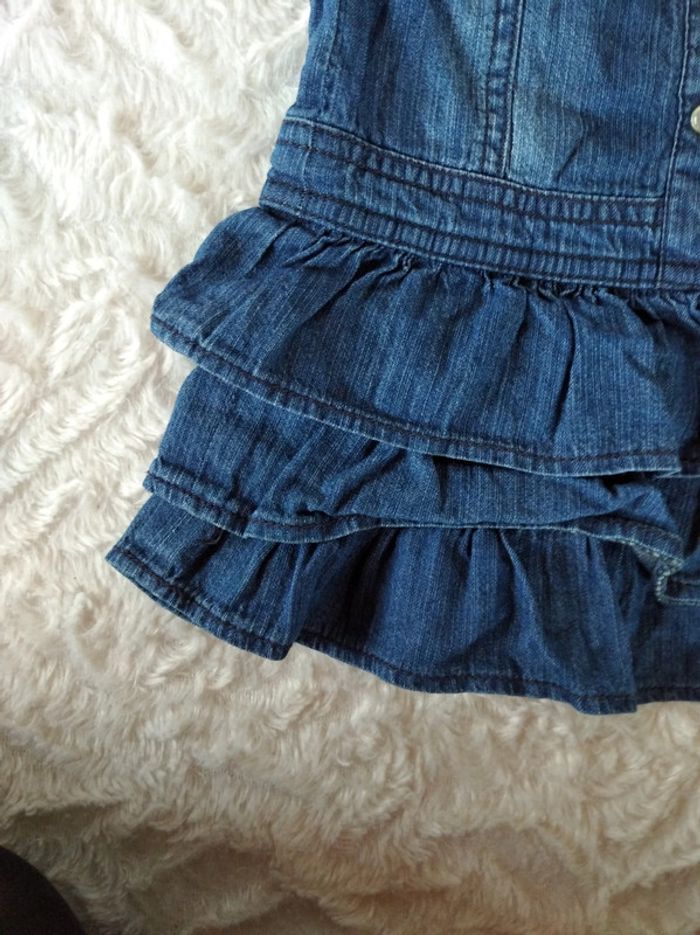 Robe doublée jeans Fille 6 mois Garden colors Tissaia Fleurs - photo numéro 6