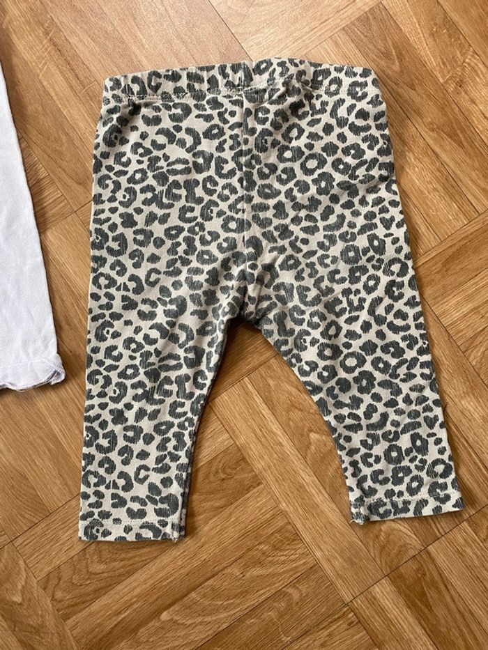 Lot de 2 leggings taille 6 mois H&M - photo numéro 6