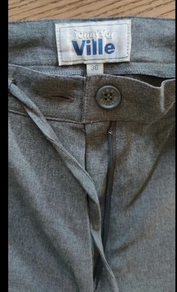 Blazer épaulettes, simple 3 boutons gris chiné - photo numéro 14