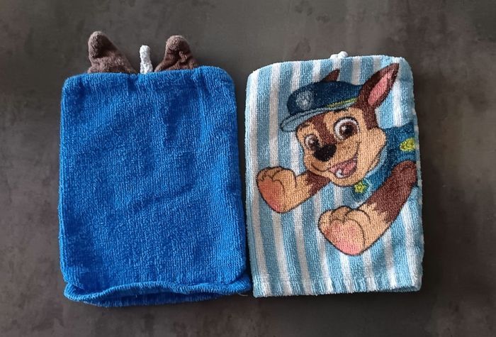 2 gants de toilette Pat'Patrouille - photo numéro 2