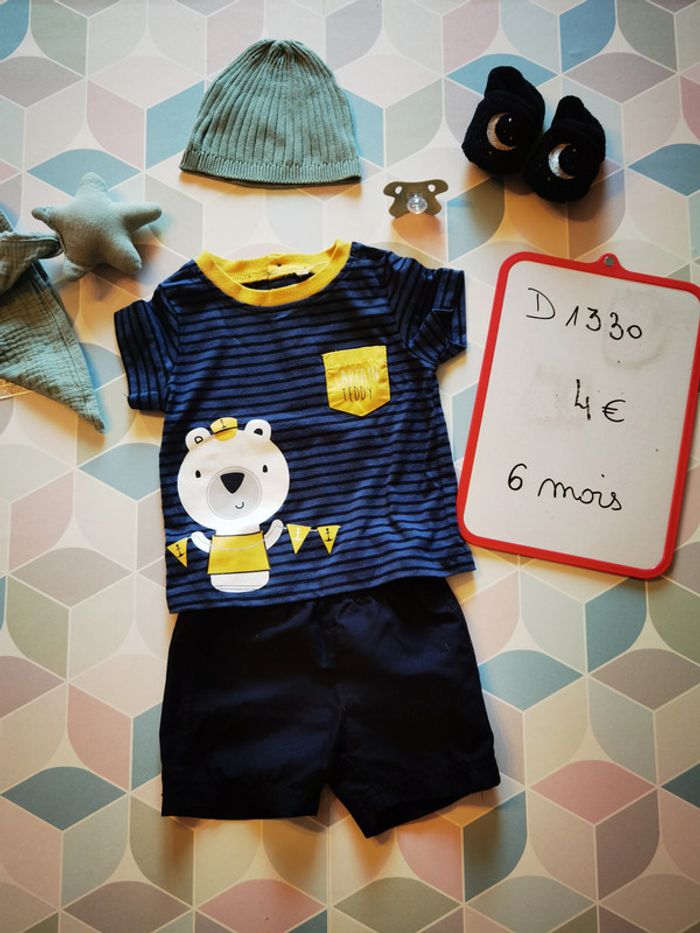 D1330 - ensemble garçon 6 mois