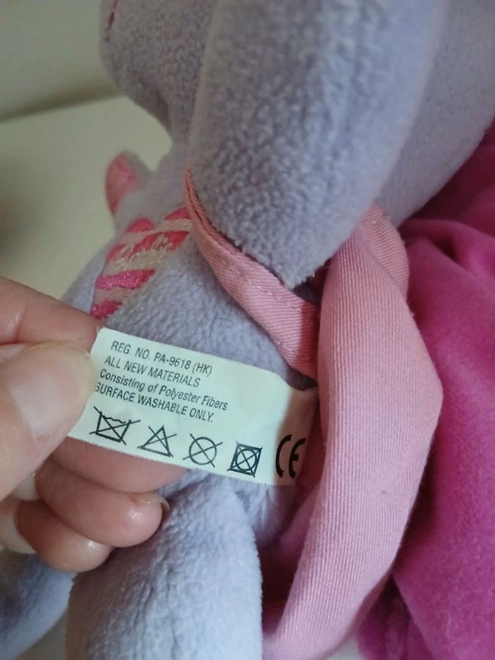 Peluche ours cœur de barbie 2001 - photo numéro 10