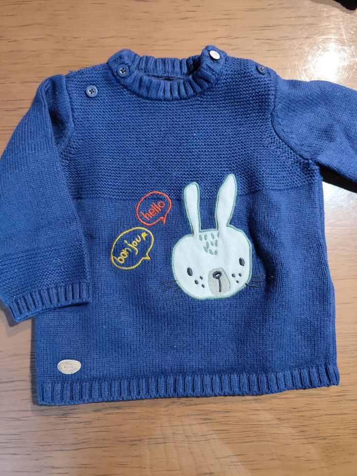 Lot de 2 pulls taille 9 mois - photo numéro 2