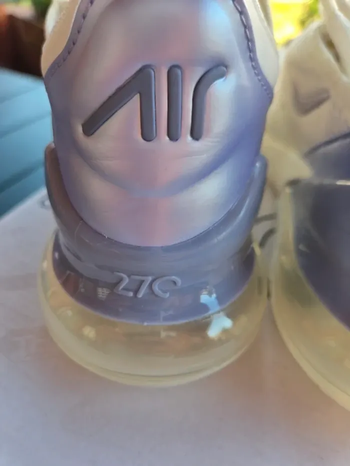 Nike air max 270 femme blanc lila taille 37,5 neuves - photo numéro 9