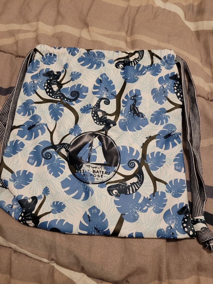 sac étanche petit bateau pour maillot de bain matière ciré  (15e)