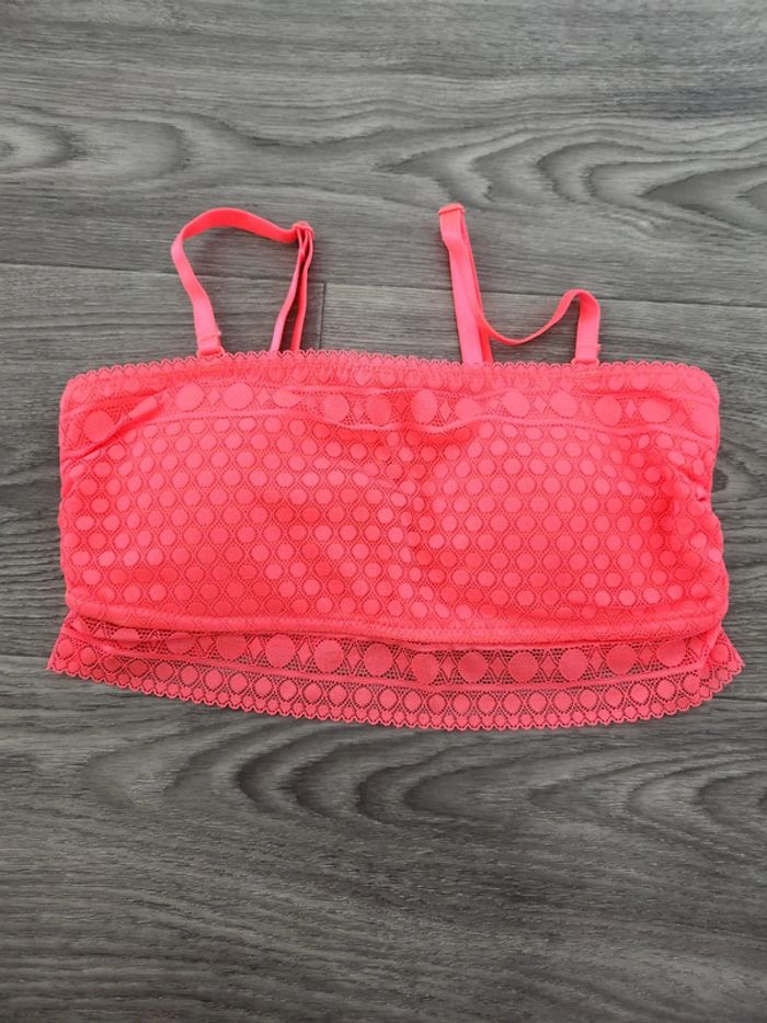 Brassière corail fluo