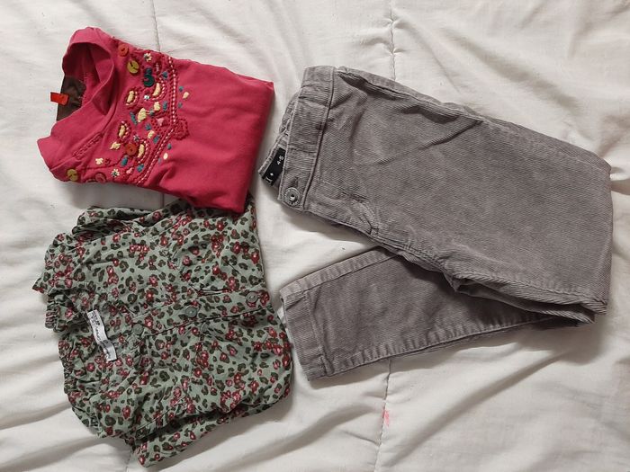 Lot de 1 blouse, 1 pantalon et haut catimini taille 4 5 ans