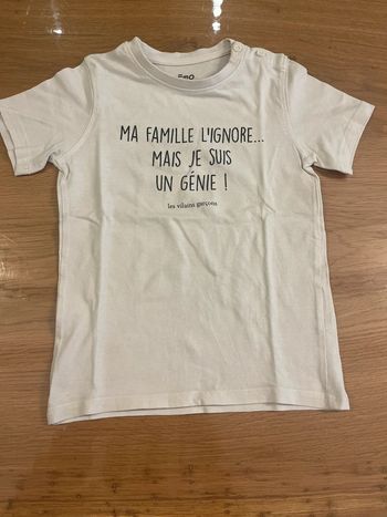 Teeshirt manches courtes gemo taille 4 ans