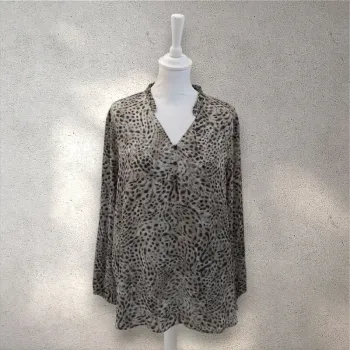 Blouse fluide manches longues imprimée 46-48