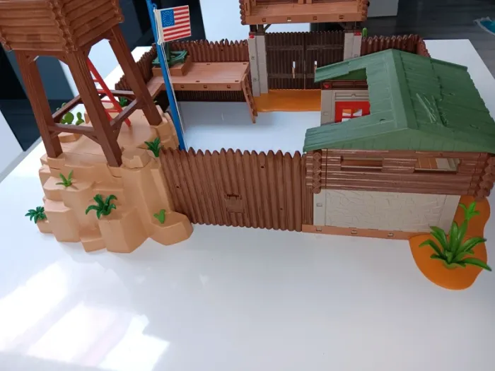 Lot figurines playmobil grand fort western 5245 - photo numéro 6