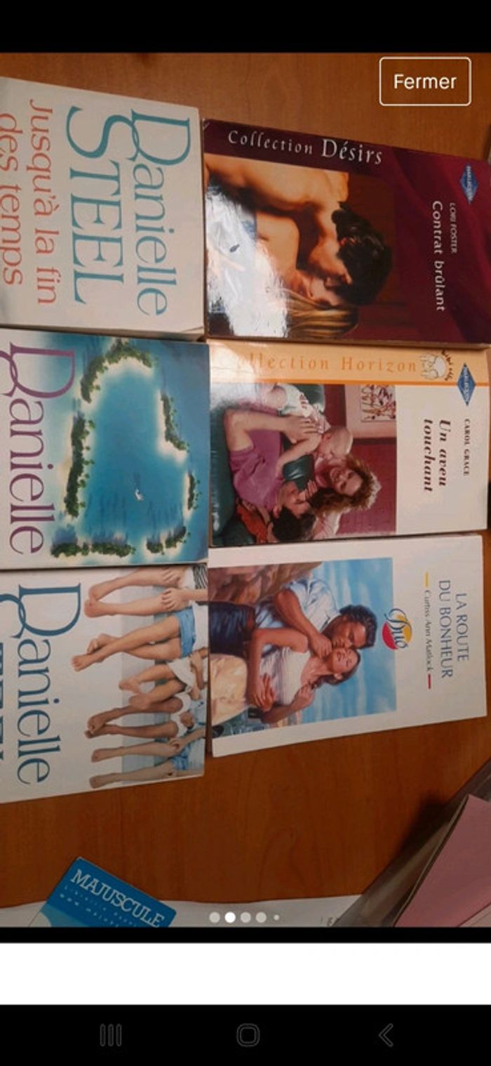 Lot de 4 livres amour
