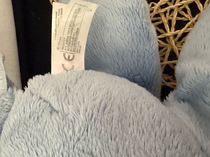 Peluche Bourriquet Bleu Rose Clair Côtelé DISNEY NICOTOY - photo numéro 4