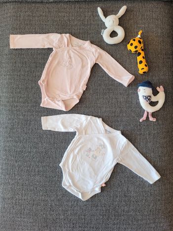 Lot 2 bodies fille 3 mois