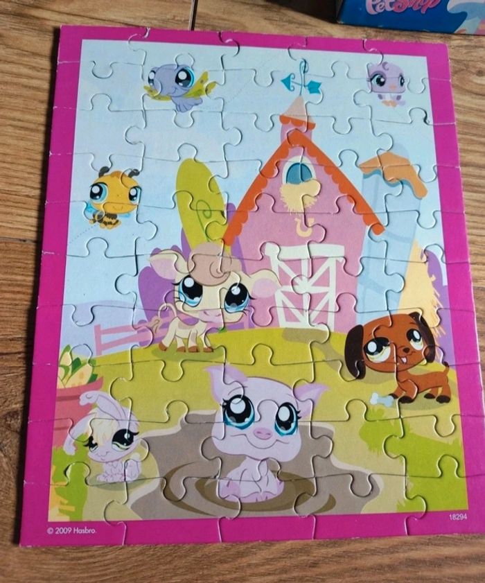 🐶lot de 4 puzzles 50 pièces littlest pet shop🐶 - photo numéro 3