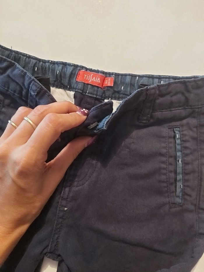 Short enfant 4 ans – Beige, taille réglable - photo numéro 3