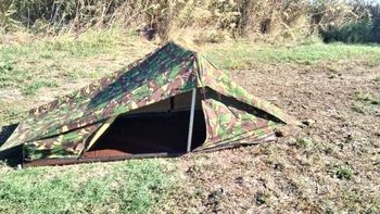 Tentes militaires camo une place 