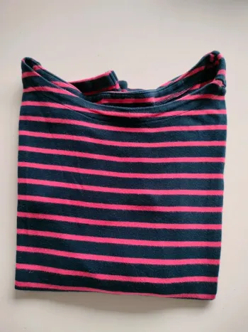 Marinière rose et bleu Camaïeu XS