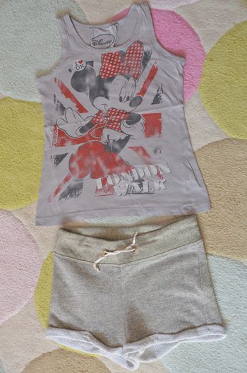Short 8 ans TAO t shirt Minnie Mouse