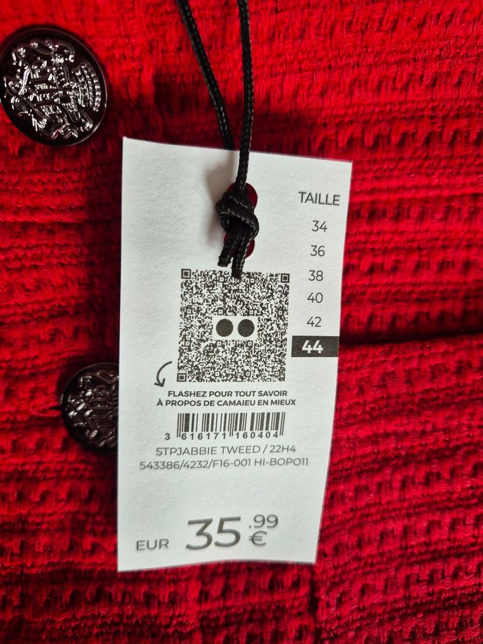 Jupe Courte Rouge Femme Taille XXL/44 - photo numéro 3