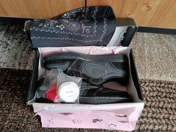 Travis Scott X Jordan Air 1 Low retro OG SP Phantom noir