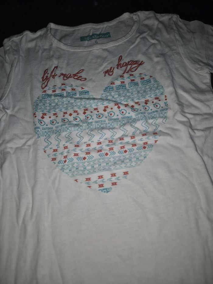 T-shirt coeur - photo numéro 2