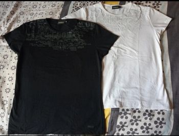Lot de 2 T-shirts noir et blanc AIGLE