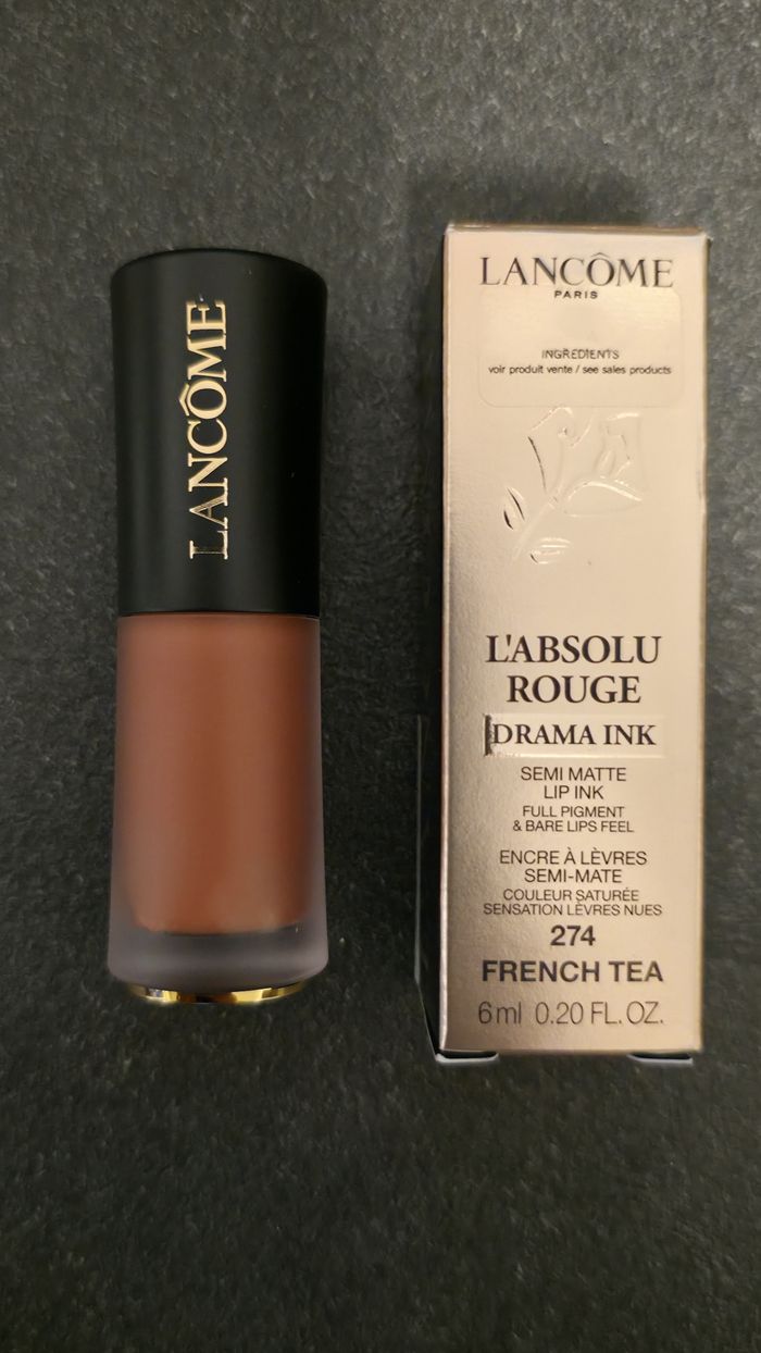 Lancome Rouge à lèvres Drama Ink Absolu 274 French Tea