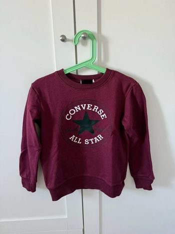 Sweat bordeaux converse 4/5 ans