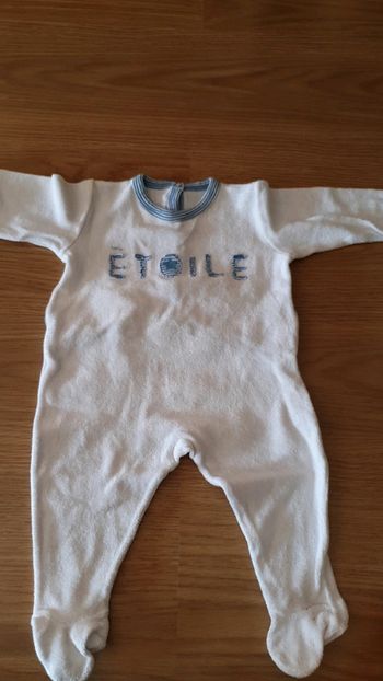 pyjama petit bateau 6 mois bleu et blanc