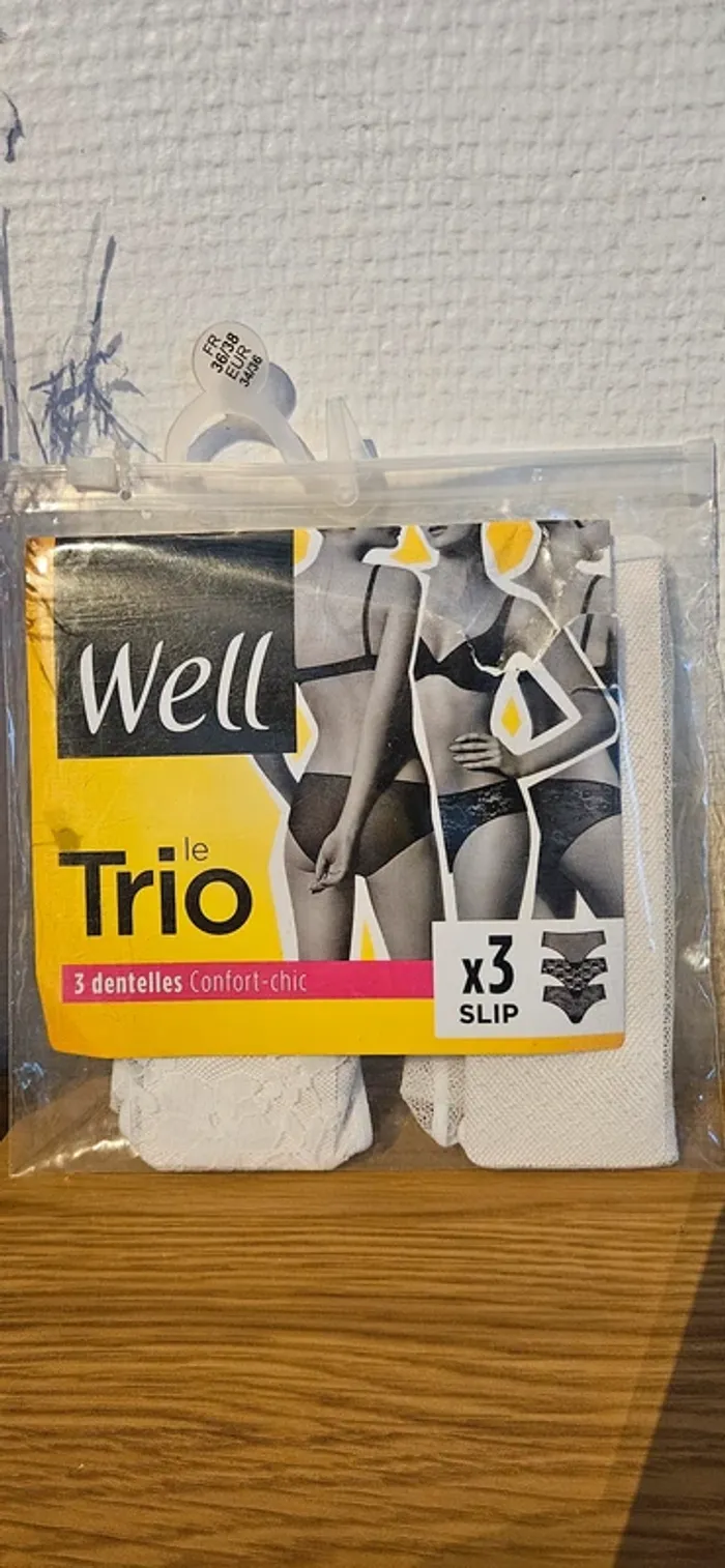 Lot de 2 culottes dentelles Well - photo numéro 2
